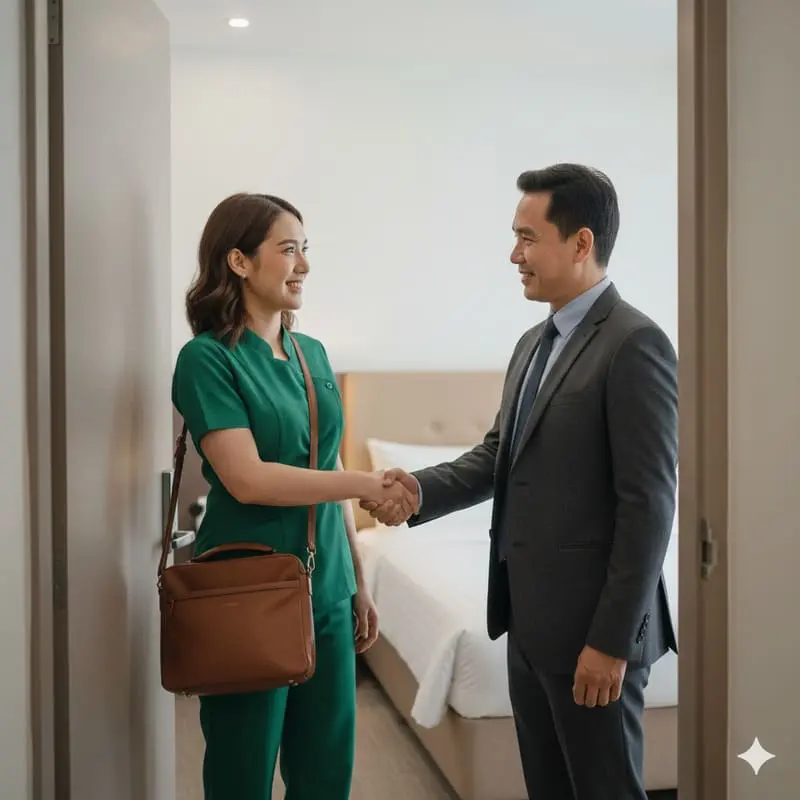 Layanan pijat panggilan Padang 24 jam terapis profesional untuk hotel dan rumah